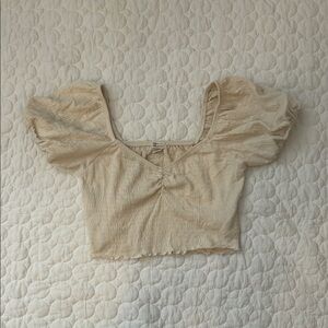 Billabong Cream Puff Sleeve Blouse